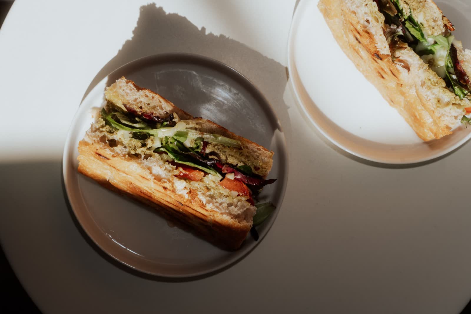 Focaccia-Sandwich aus der Küche